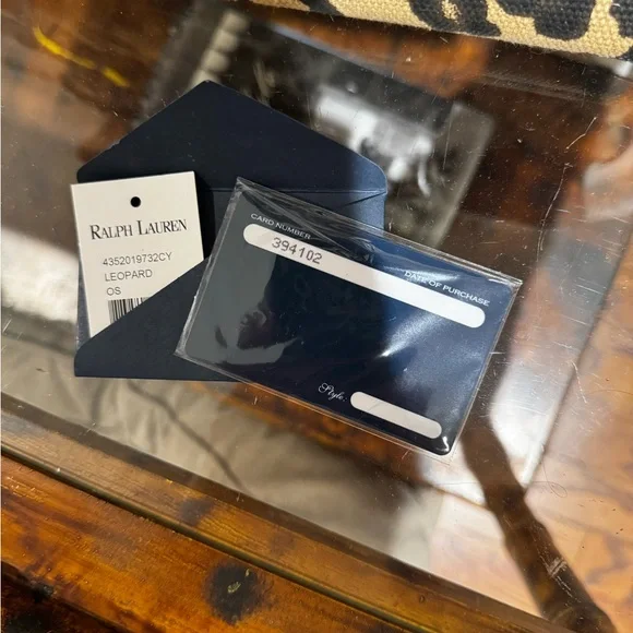 Ralph Lauren Leopard Print Canvas Tote Bag with Brown Accents - Picture 12 of 13